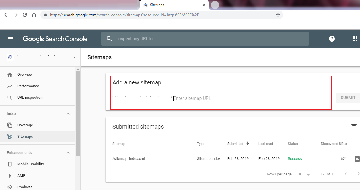 sitemap xml submit