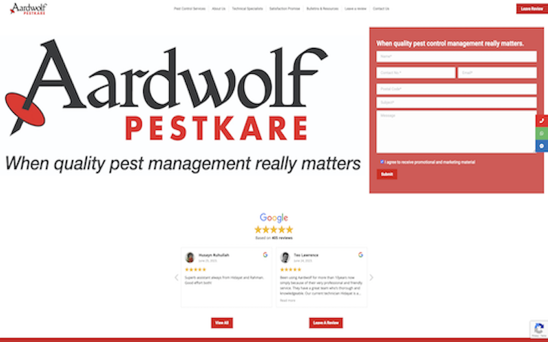 Aardwolf Homepage 1